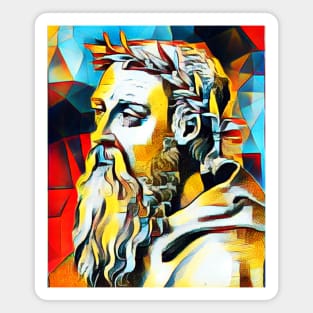 Heraclitus Abstract Portrait | Heraclitus Artwork 2 Magnet